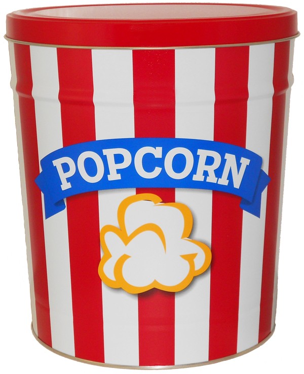 Blue Ribbon Popcorn 3.5 Gallon Tin